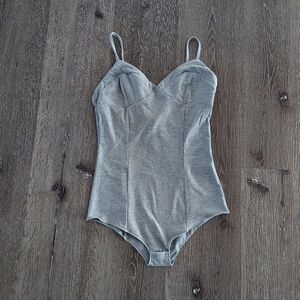 NASTY GAL × MINKPINK Bodysuit Gray Size Small